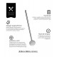 Colher Canudo 20cm Em Aço Inox Para Coquetel